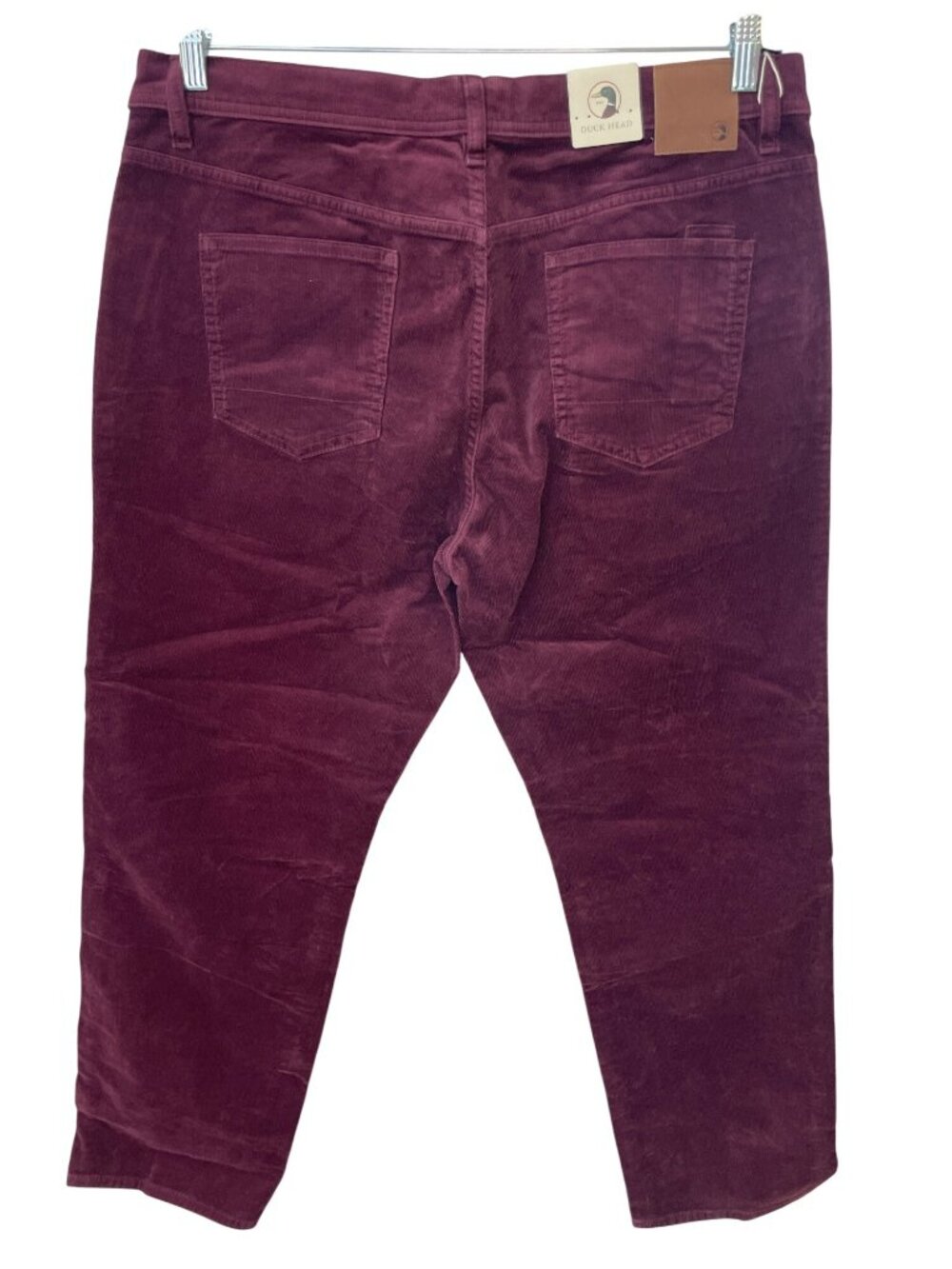 Duck Head Corduroy Pants Fig Men's Sz 36x30 Classic Fit Burgundy MSRP$128 NWT - Picture 3 of 13